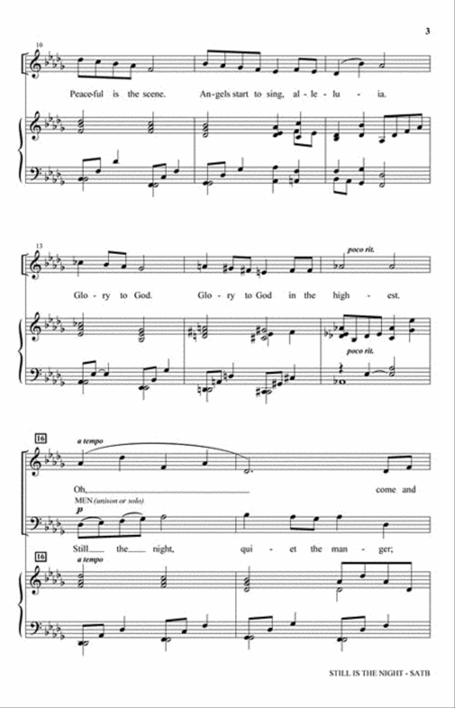 Still Is the Night 2-Part scores gallery preview page 3
