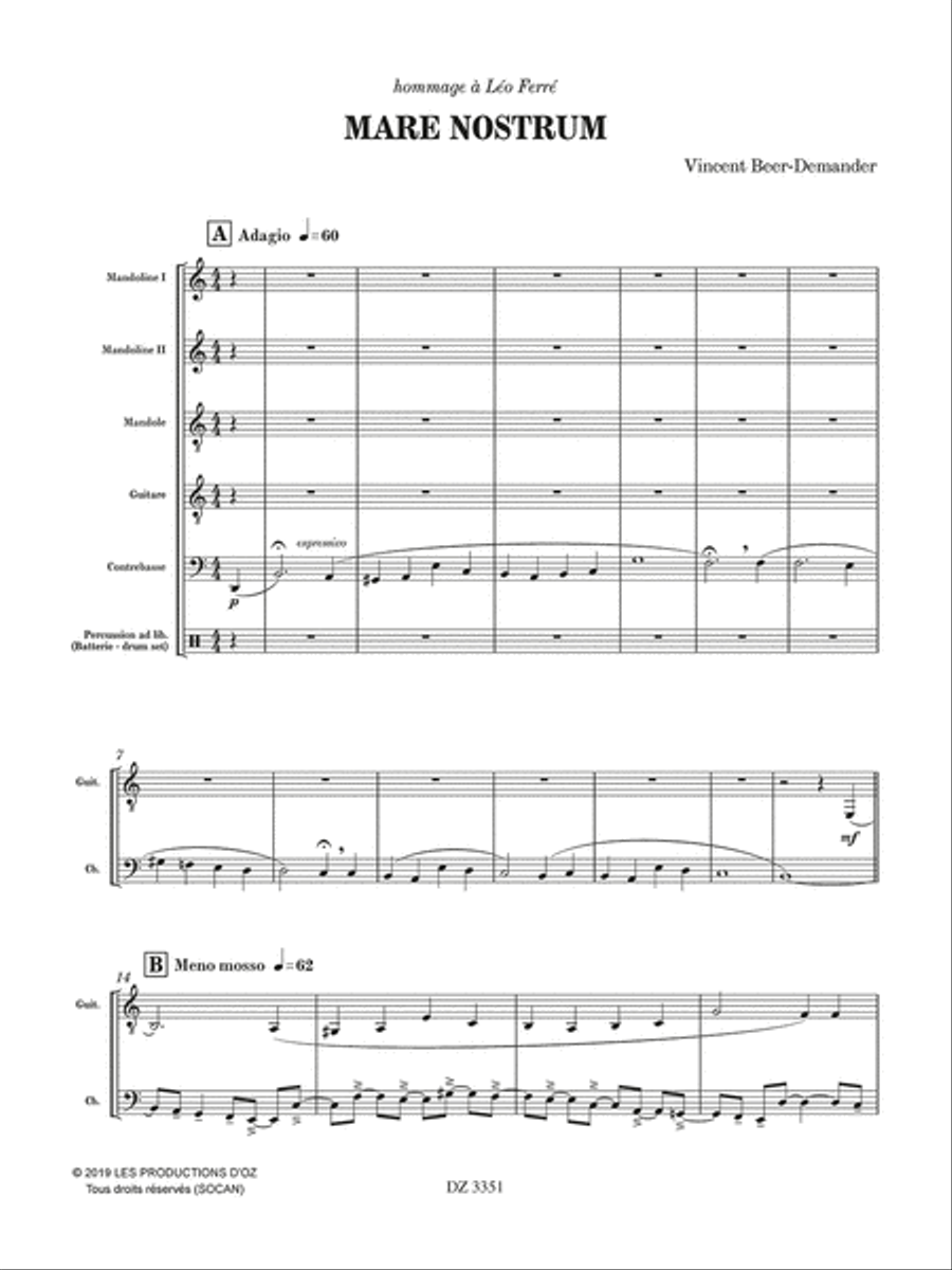 Mare Nostrum Mare Nostrum Orchestra scores gallery preview page 2