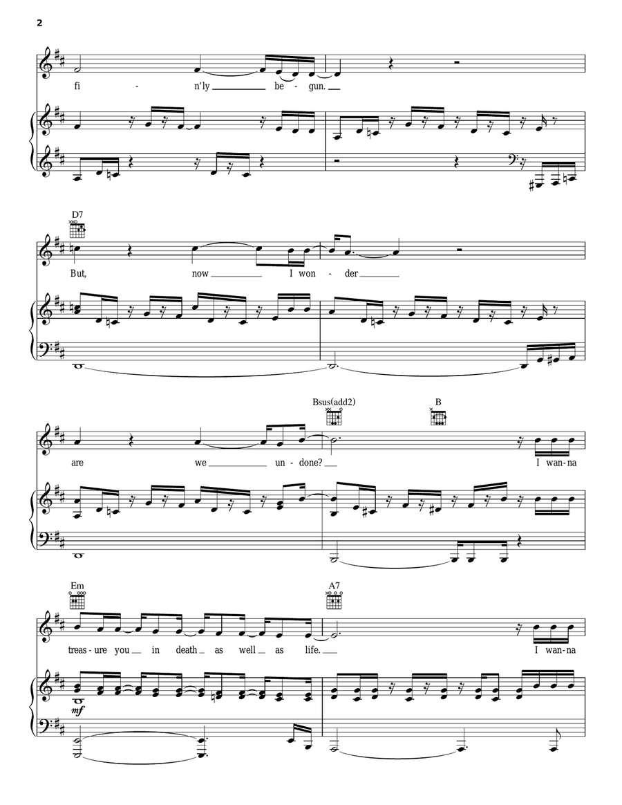 Crazier Than You Crazier Than You Piano, Vocal, Guitar scores gallery preview page 2