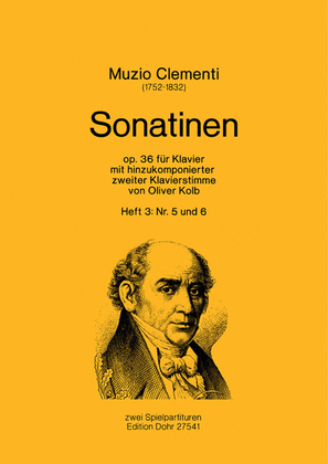 Sonatinen op. 36 für Klavier mit hinzukomponierter zweiter Klavierstimme (Heft 3: Nr. 5 und 6)