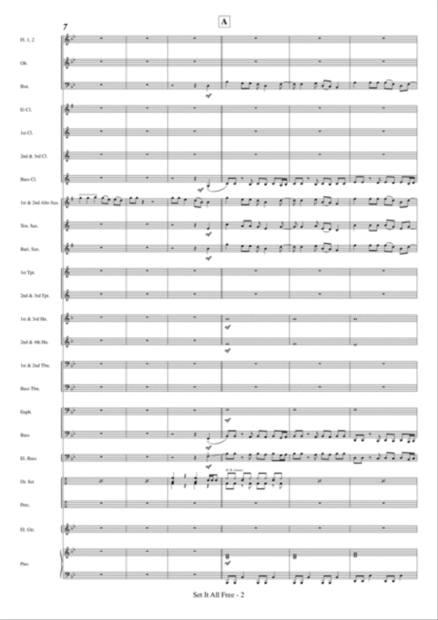 Set It All Free Concert Band scores gallery preview page 4