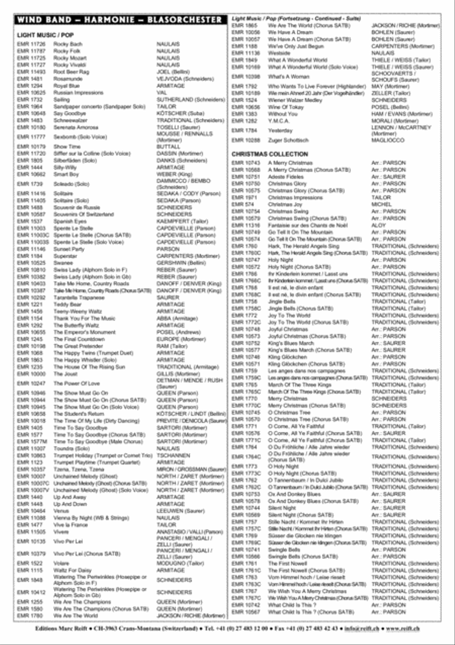 Swingle Bells Concert Band scores gallery preview page 13
