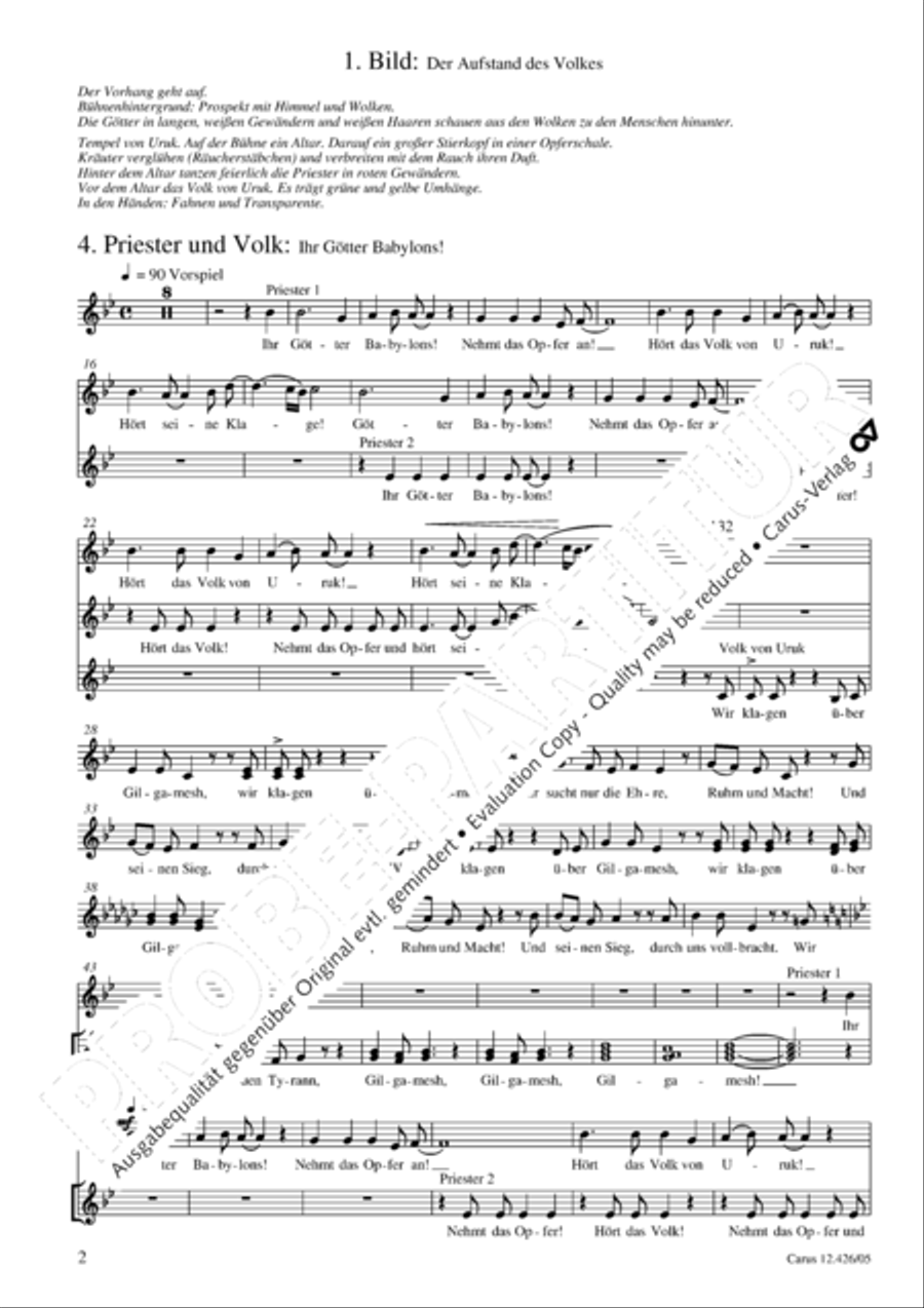 Gilgamesh - Konig von Uruk 3-Part scores gallery preview page 3