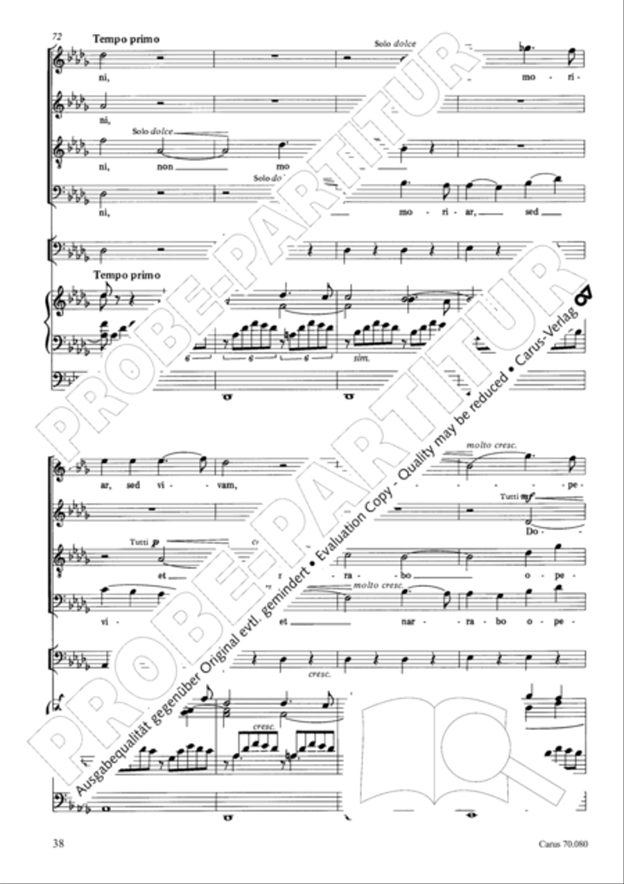 Five Short Sacred Compositions (Funf kleinere Kirchenwerke) Score scores gallery preview page 52