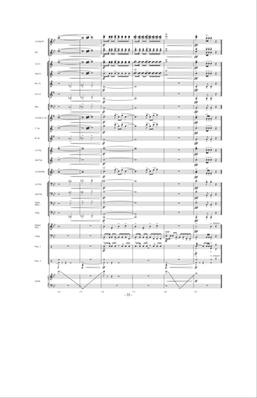 Earhart Earhart Concert Band scores gallery preview page 34