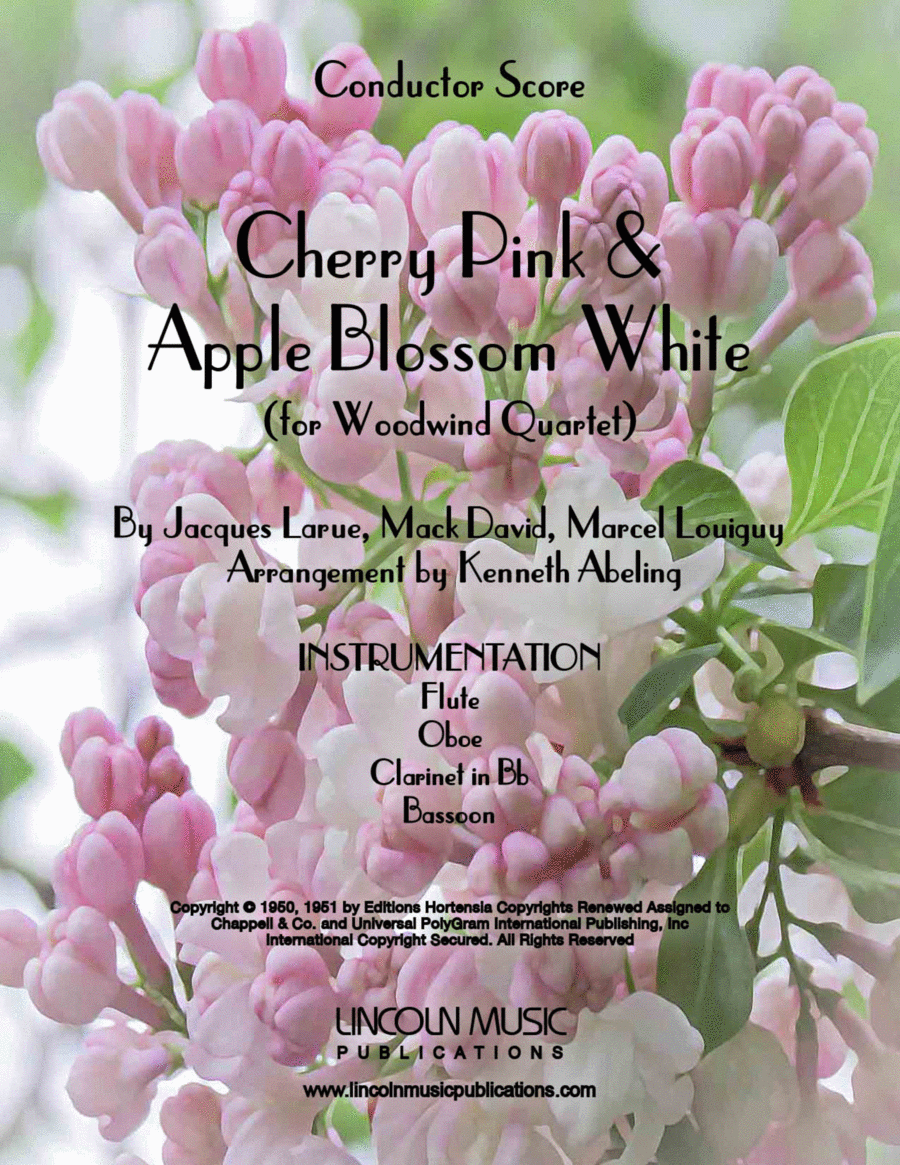 Cherry Pink And Apple Blossom White Woodwind Quartet scores gallery preview page 1