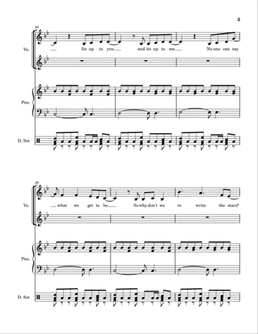 Rewrite The Stars Voice scores gallery preview page 6