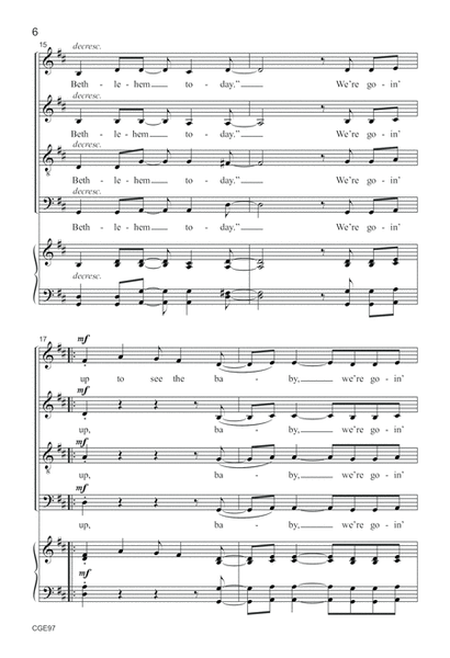 We're Goin' Up to Bethlehem! (SATB) image number null