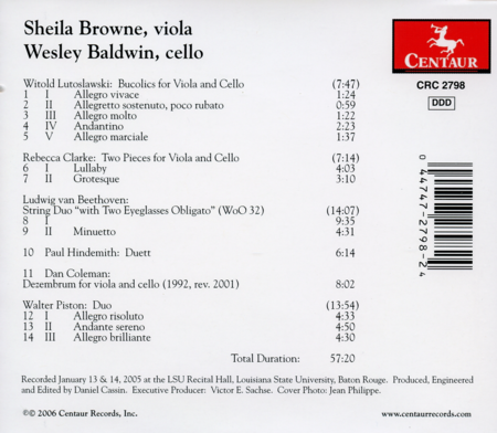 Bucolics for Viola and Violincello