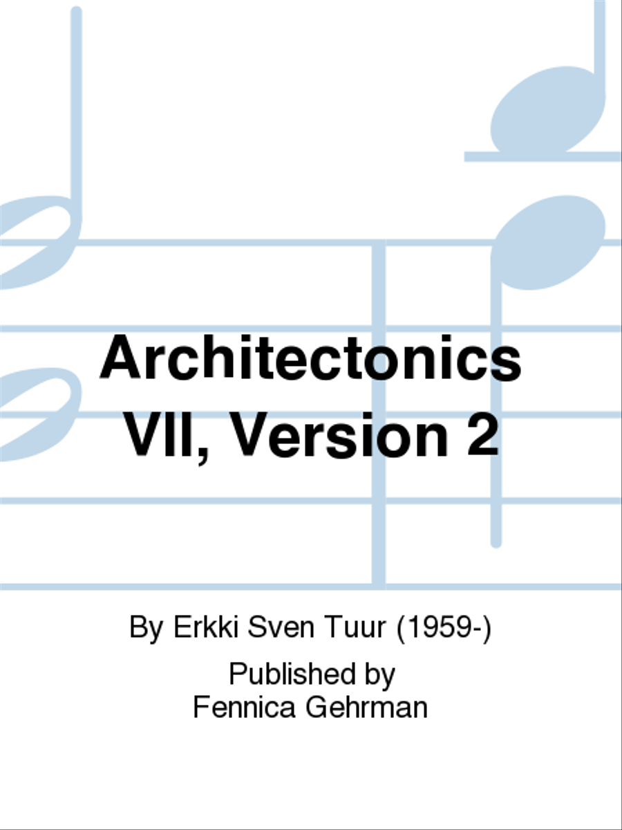 Architectonics VII, Version 2 Bass Clarinet scores gallery preview page 1