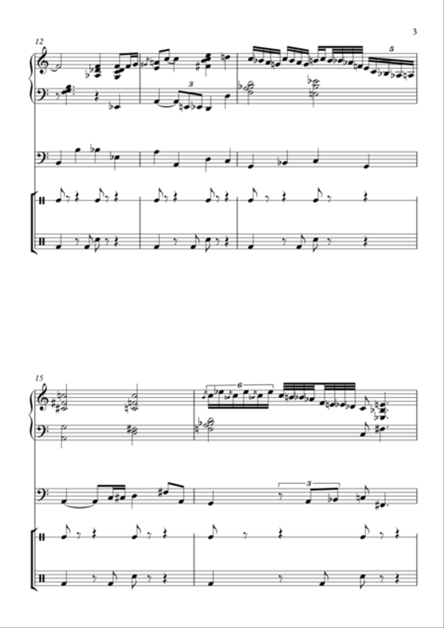 Georgia On My Mind Georgia On My Mind Small Ensemble scores gallery preview page 3