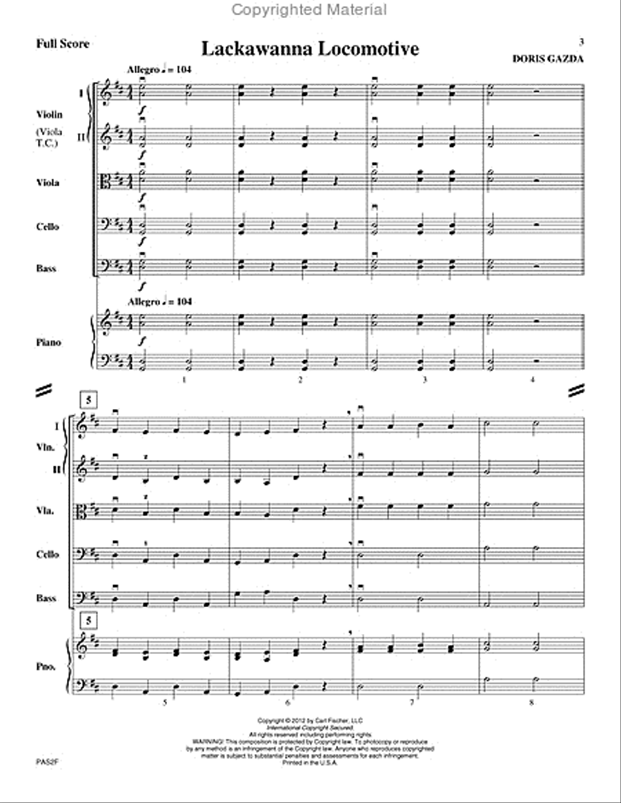 Lackawanna Locomotive String Orchestra scores gallery preview page 2
