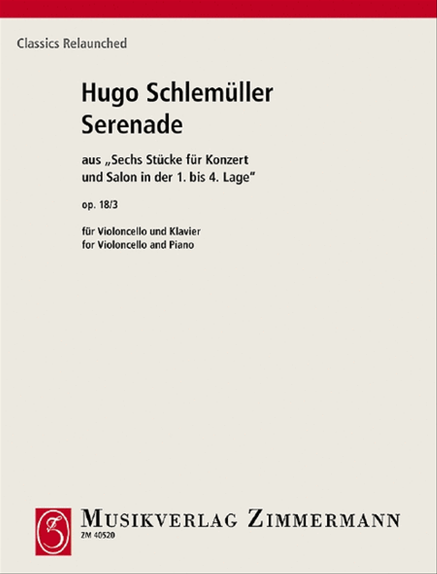 Serenade Serenade Piano Accompaniment scores gallery preview page 1