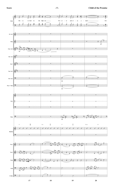 Child of the Promise - Orchestral Score and CD with Printable Parts