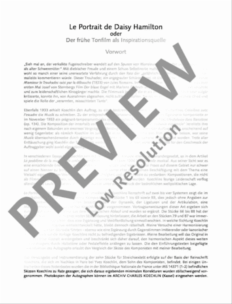 Le Portrait de Daisy Hamilton Chamber Music scores gallery preview page 3