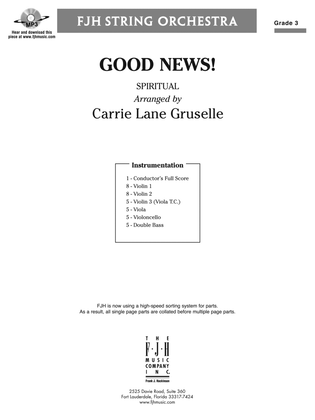 Book cover for Good News!: Score