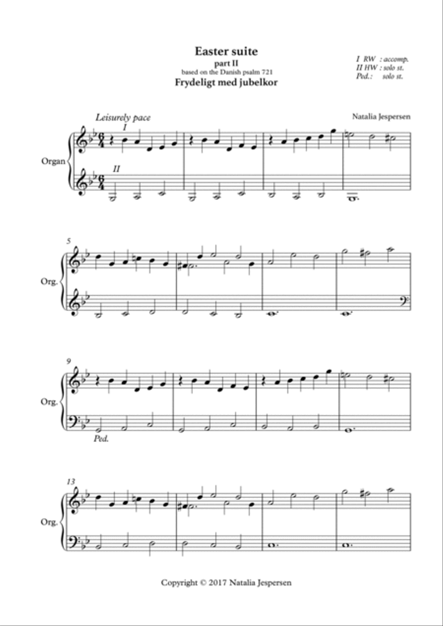 Easter Suite Organ Solo scores gallery preview page 4