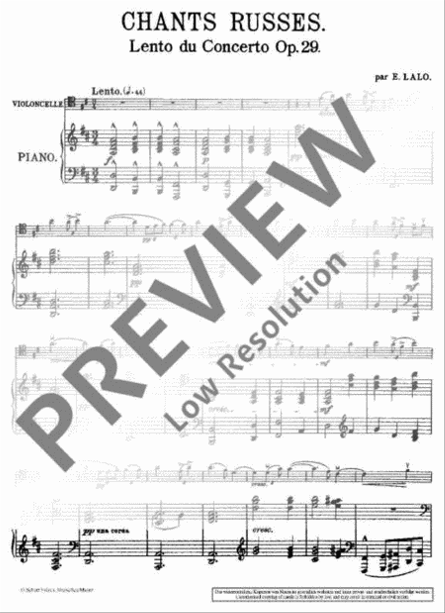 Chants Russes Piano Trio scores gallery preview page 4