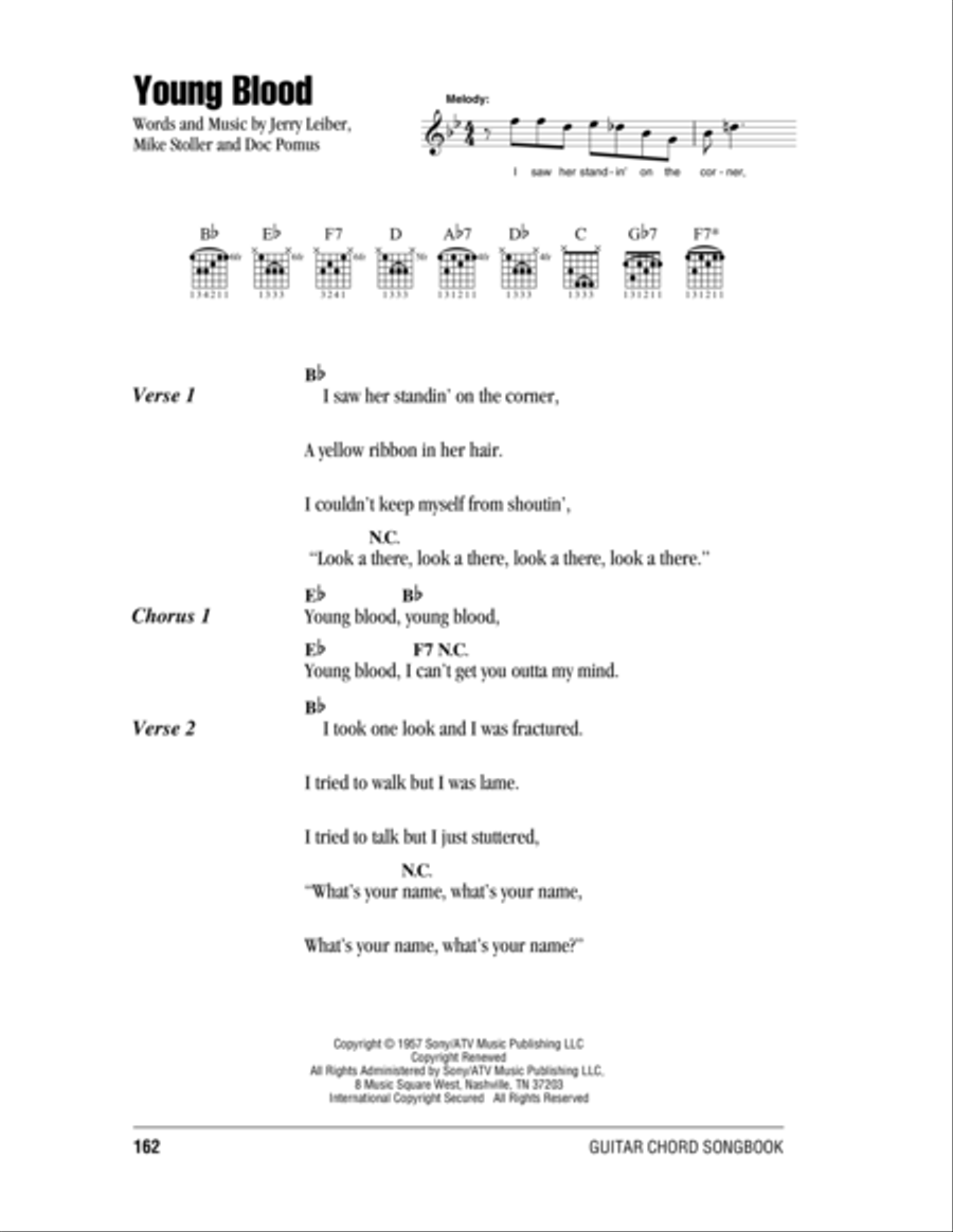 Young Blood Young Blood Acoustic Guitar scores gallery preview page 1