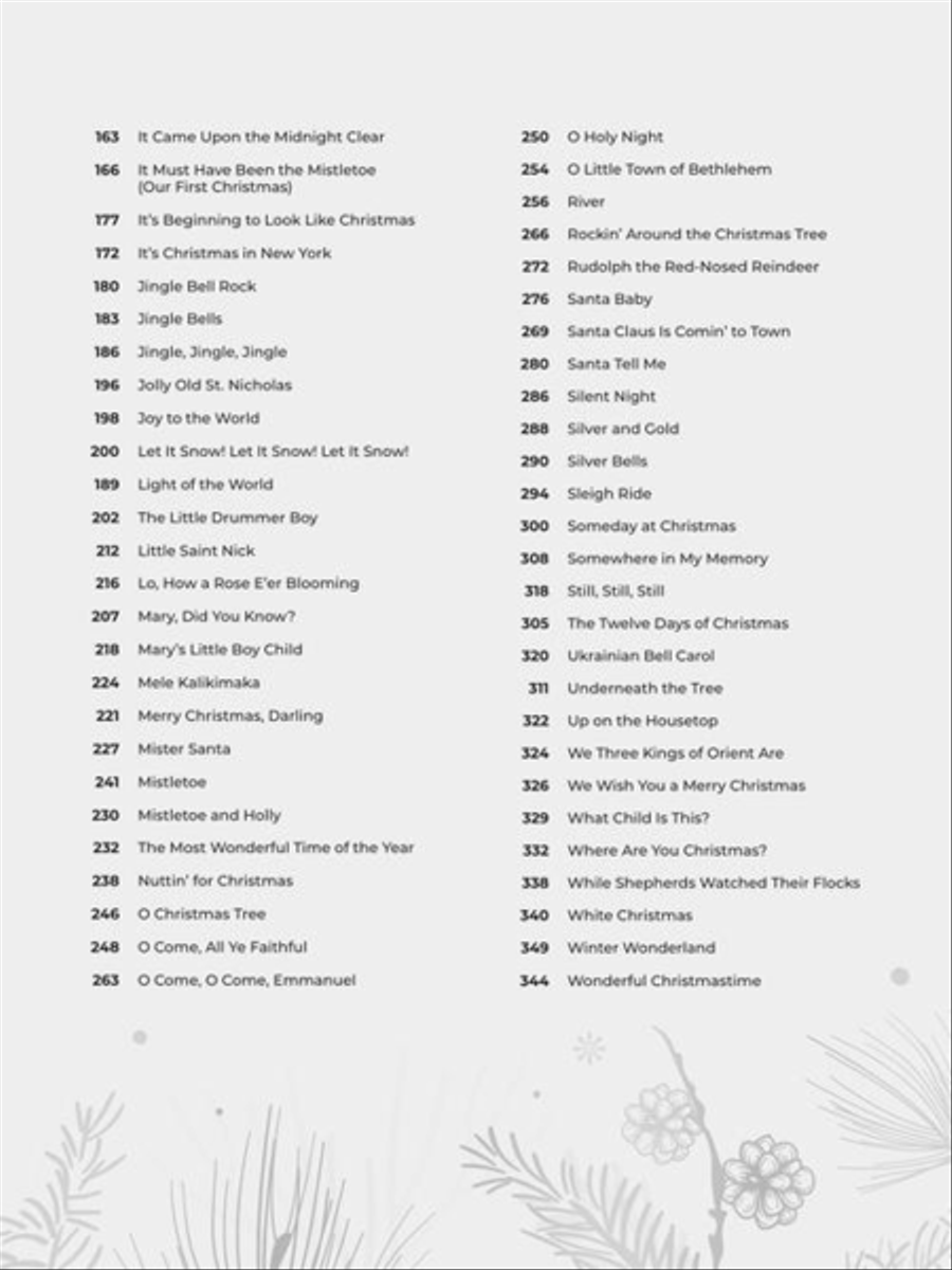 Christmas Sheet Music Anthology Piano, Vocal, Guitar scores gallery preview page 4