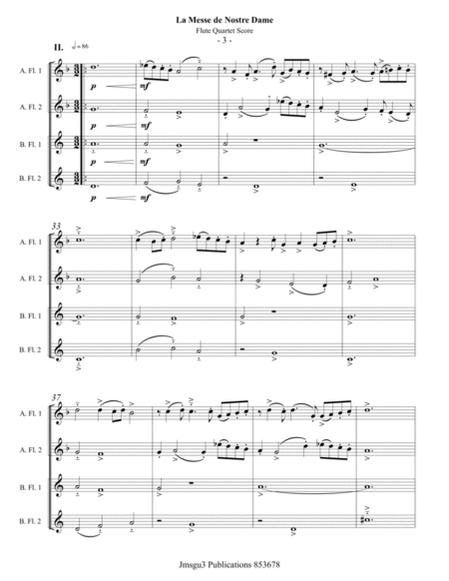 Machaut: La Messe de Nostre Dame for Flute Quartet image number null