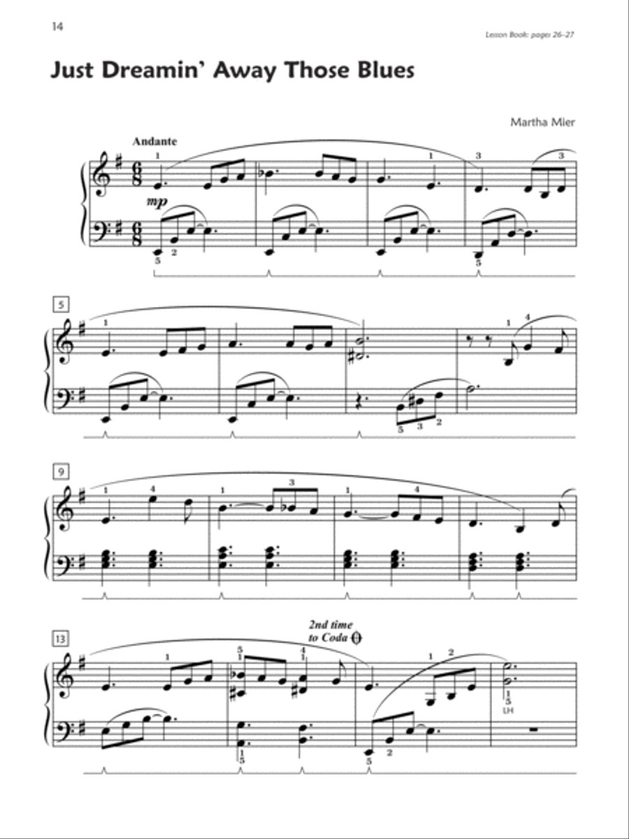 Premier Piano Course -- Jazz, Rags & Blues, Book 4 Piano Method scores gallery preview page 8