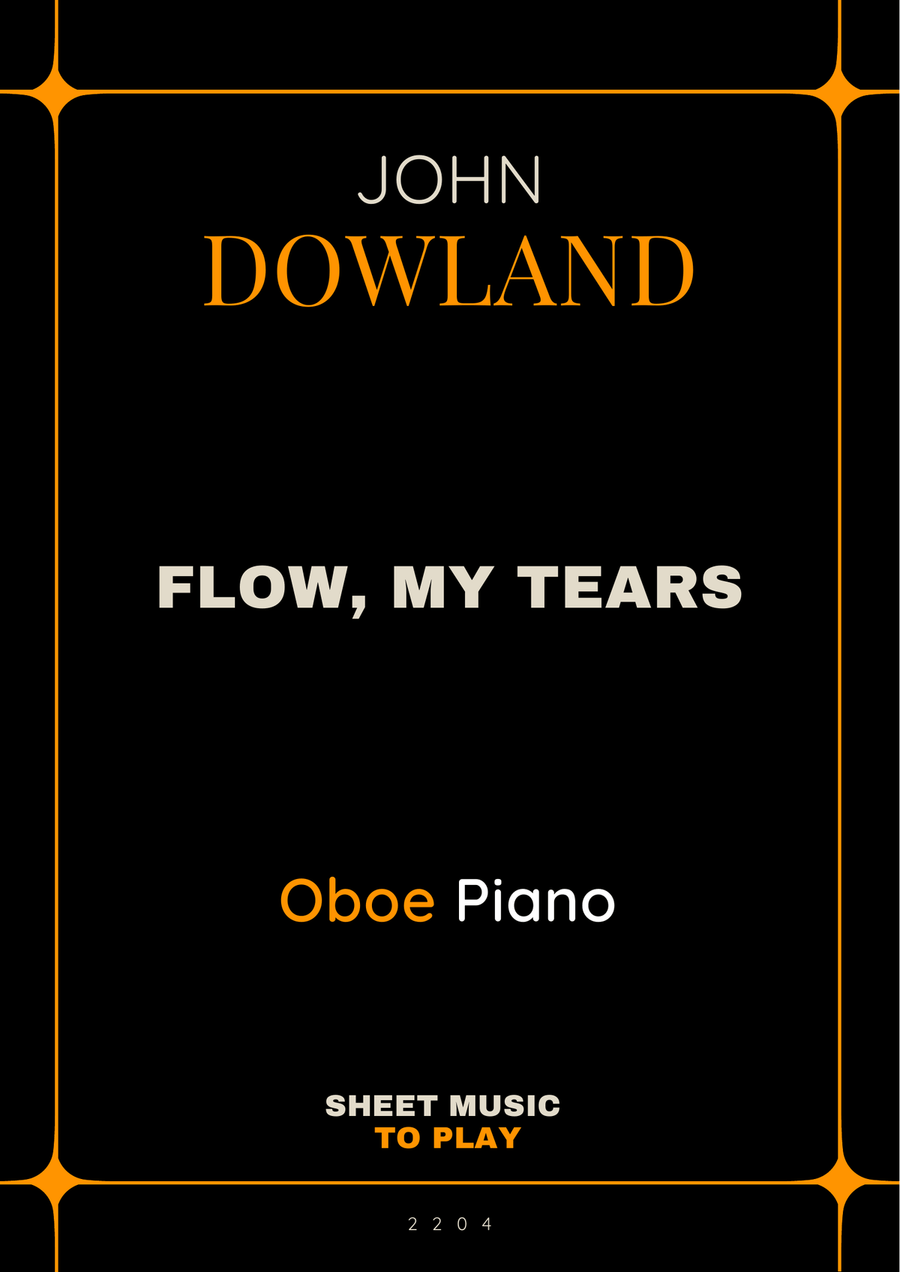 Flow My Tears - Oboe and Piano (Full Score and Parts) Piano scores gallery preview page 1