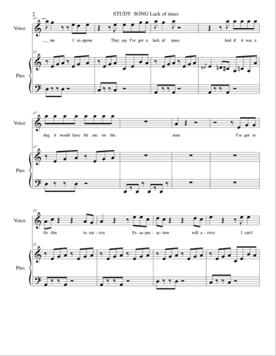 Barriers to Study kids music; Mass Piano Method scores gallery preview page 2