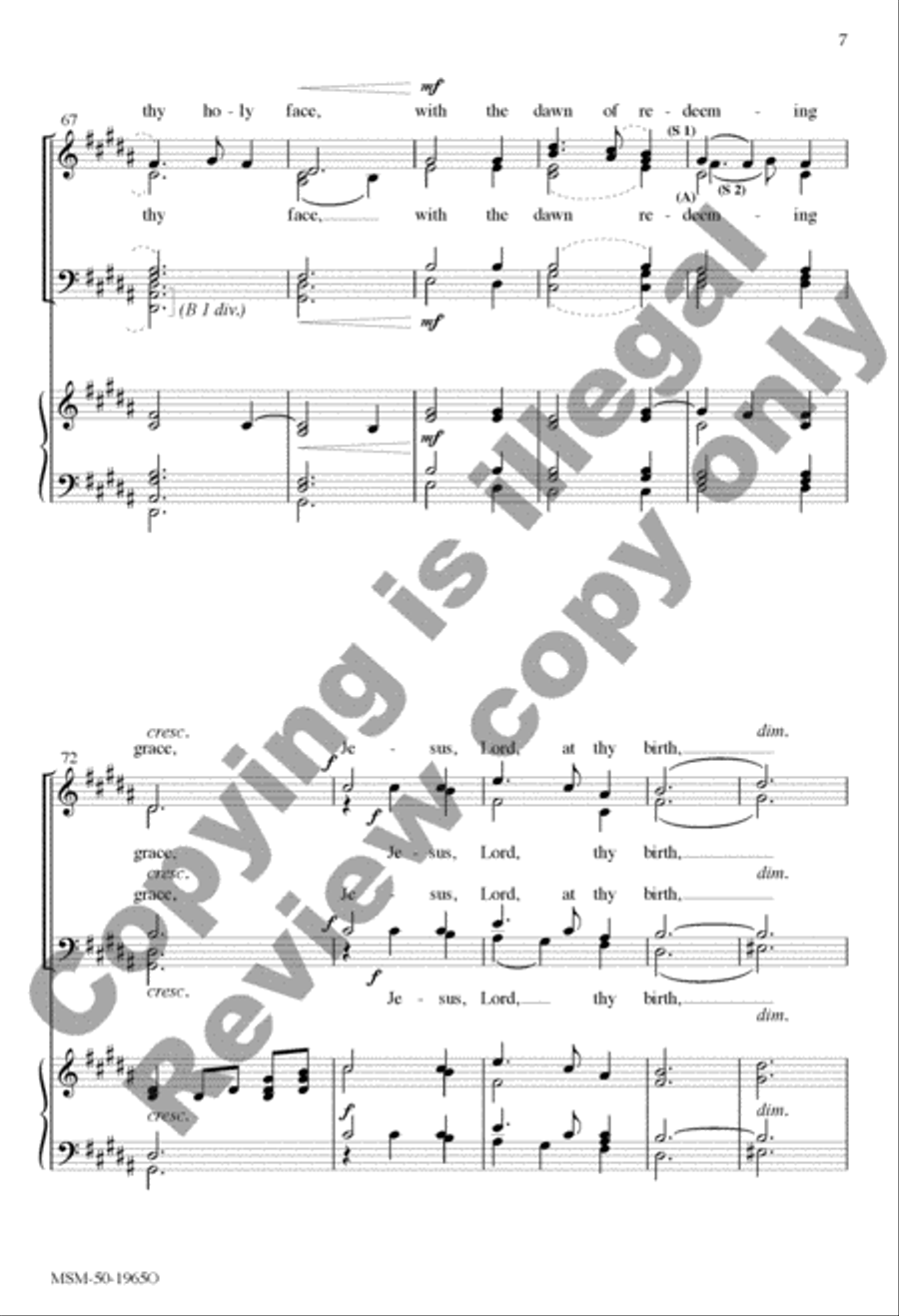 Silent Night (Organ/Choir Score) 4-Part scores gallery preview page 14
