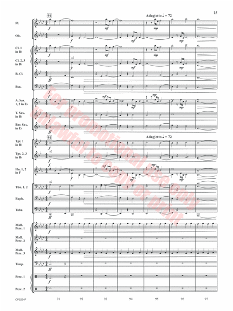 As We Search Concert Band scores gallery preview page 15