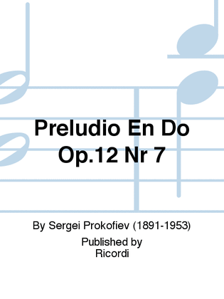 Preludio En Do Op.12 Nr 7