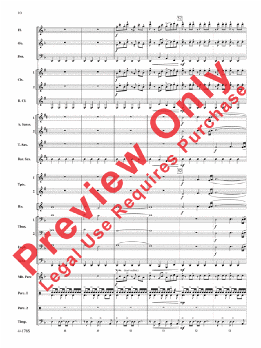 Intrepid Journey Concert Band scores gallery preview page 11