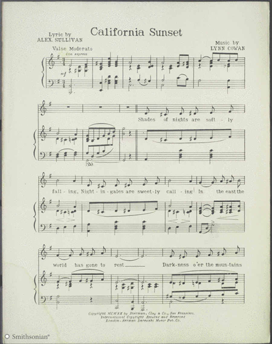 California Sunset Piano, Vocal scores gallery preview page 2
