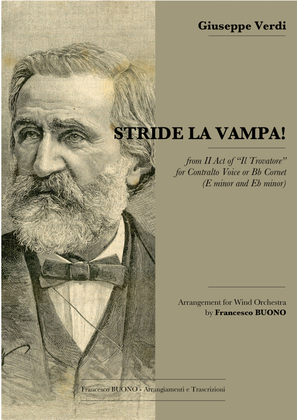 STRIDE LA VAMPA! from II Act of “Il Trovatore” for Contralto or Mezzosoprano Voice or Bb Cornet