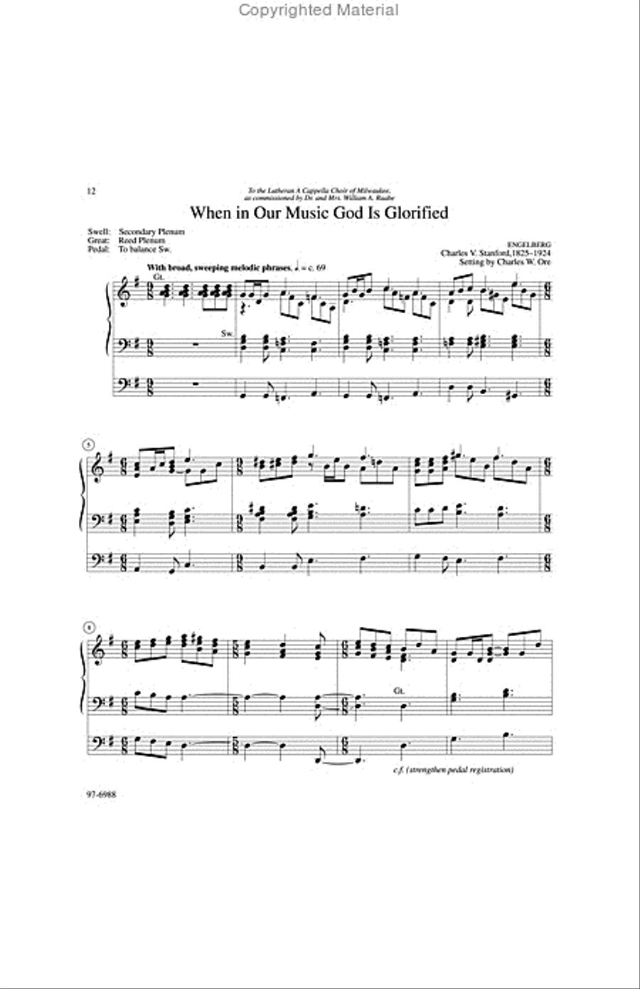 Eleven Compositions for Organ, Set VII Organ scores gallery preview page 4
