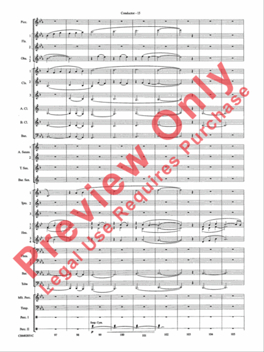 Band of Brothers, Symphonic Suite from Concert Band scores gallery preview page 18
