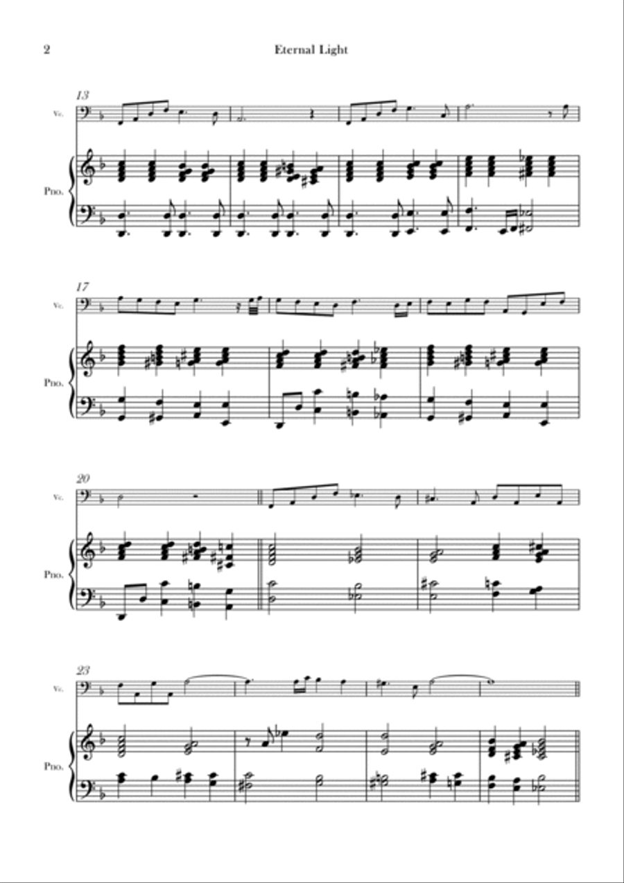 Eternal Light Chamber Music scores gallery preview page 2