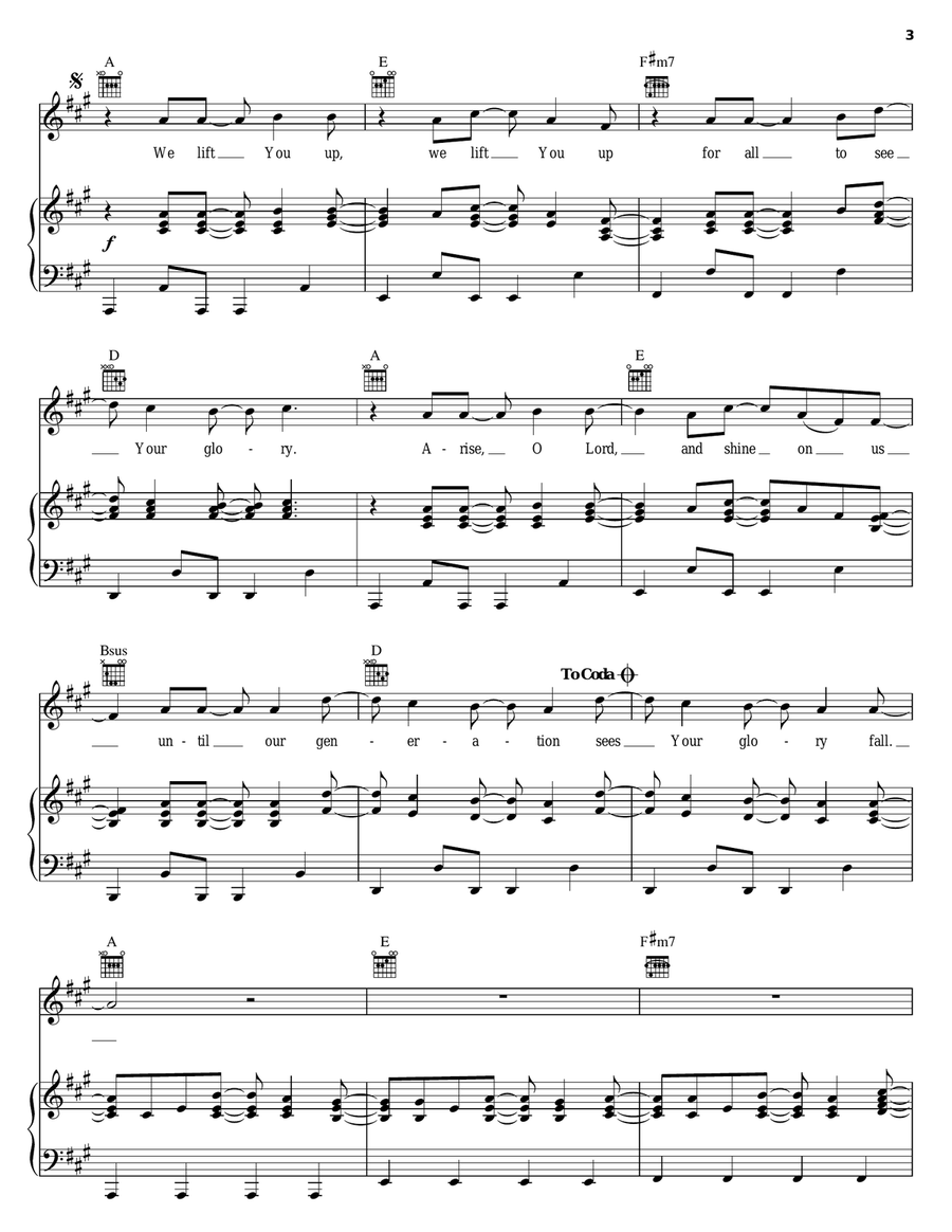 We Lift You Up We Lift You Up Acoustic Guitar scores gallery preview page 3