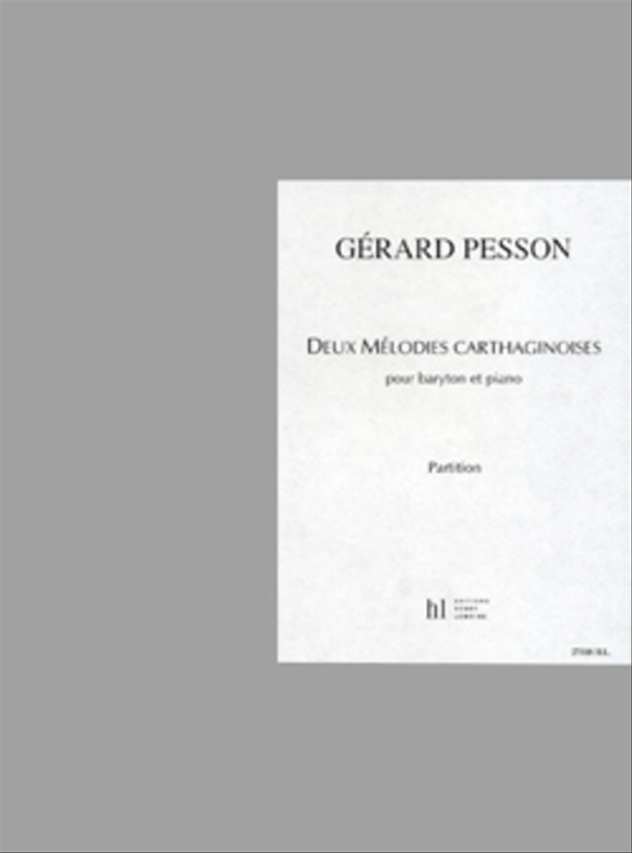 Melodies Carthaginoises (2) Baritone Voice scores gallery preview page 1