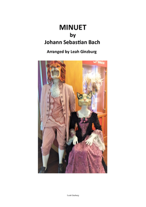 Book cover for Minuet by J.S. Bach (in C Major)