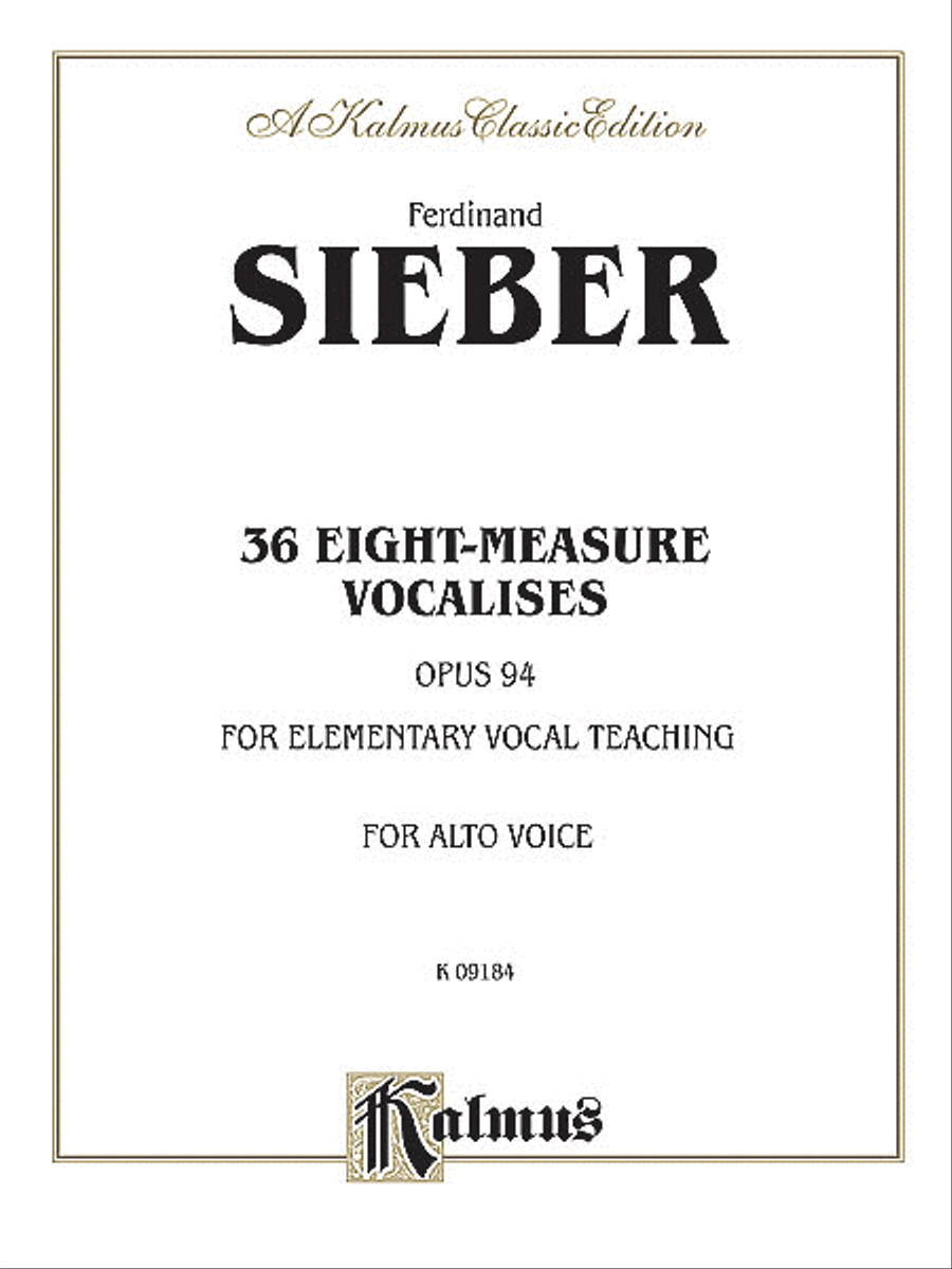 36 Eight-Measure Vocalises for Elementary Teaching Voice scores gallery preview page 1