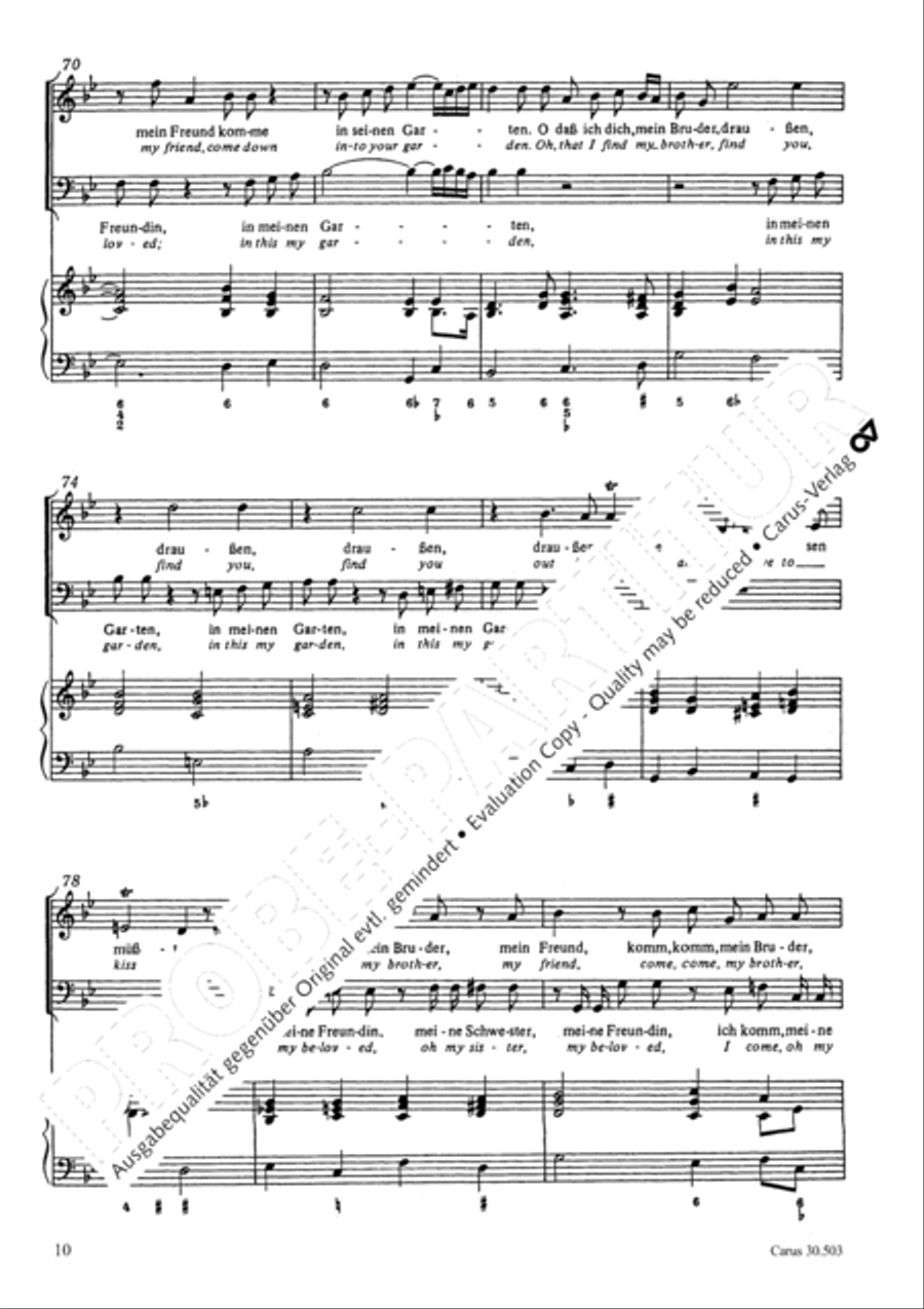 My beloved, you are fair (Meine Freundin, du bist schon) 4-Part scores gallery preview page 13