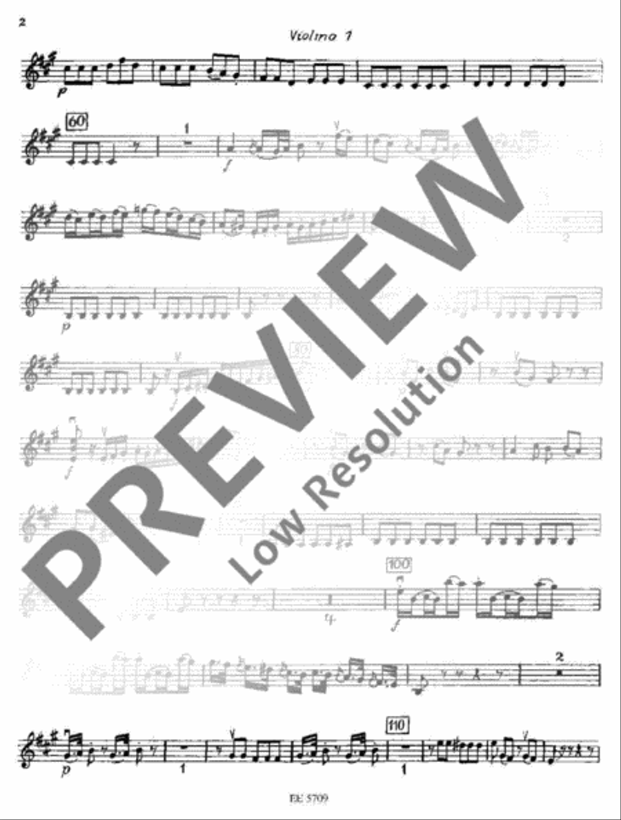 Sinfonia concertante A major Violin scores gallery preview page 3