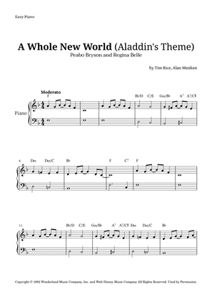 Book cover for A Whole New World (aladdin's Theme)