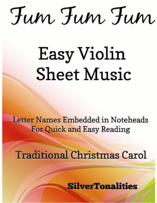 Fum Fum Fum Easy Violin Sheet Music