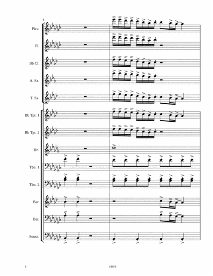 Drake-God's Plan Drake-God's Plan Marching Band scores gallery preview page 6