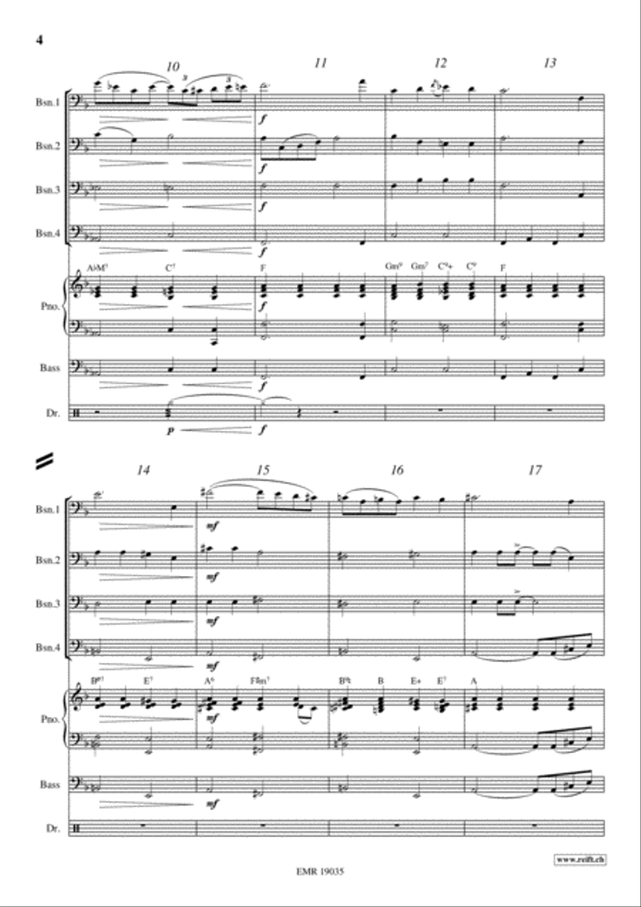 Bess, You Is My Woman Now Bassoon Quartet scores gallery preview page 4