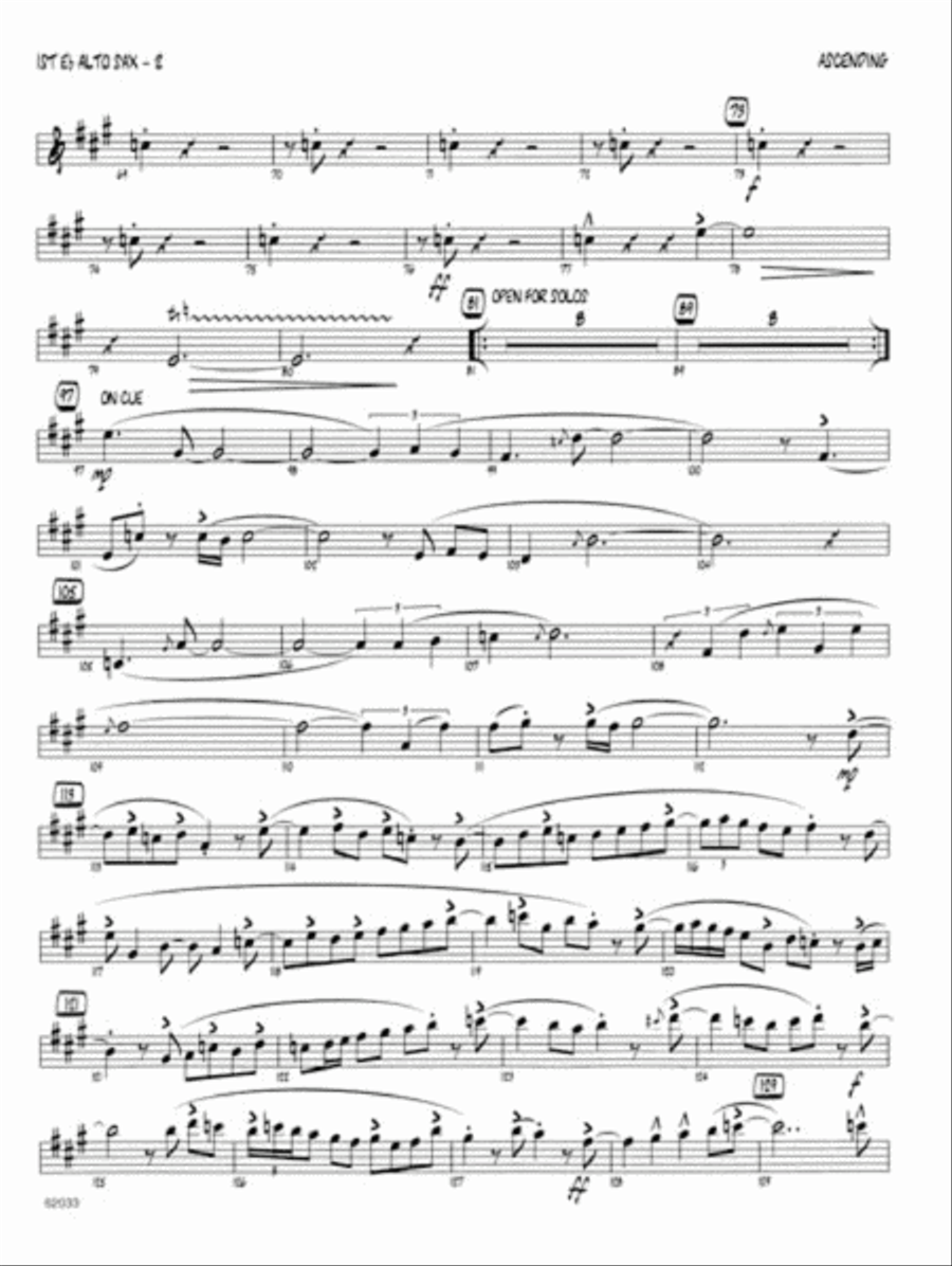 Ascending Jazz Ensemble scores gallery preview page 3