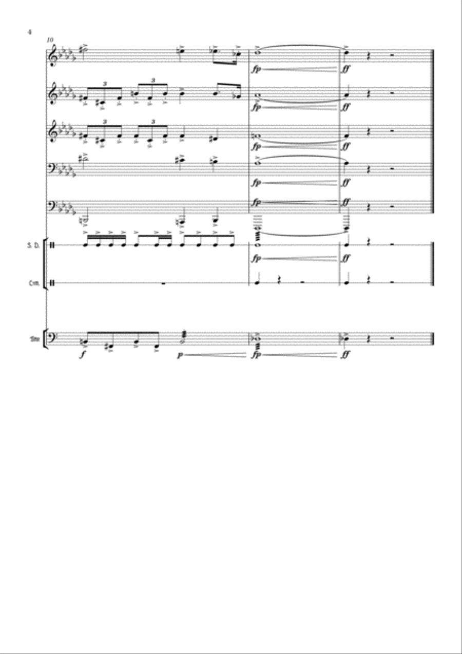 Fanfare - Hollywood Style, for brass quintet Brass Quintet scores gallery preview page 4