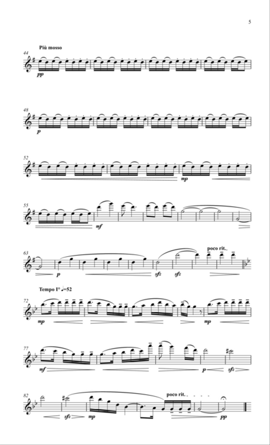 Dvorak Sonatina for flute & piano Dvorak Sonatina for flute & piano Flute Solo scores gallery preview page 6